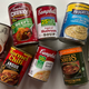 Assortment of canned soups